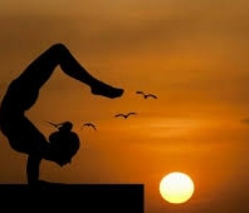 zonsondergang yoga